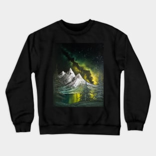 Yellow Green Milky Way Crewneck Sweatshirt